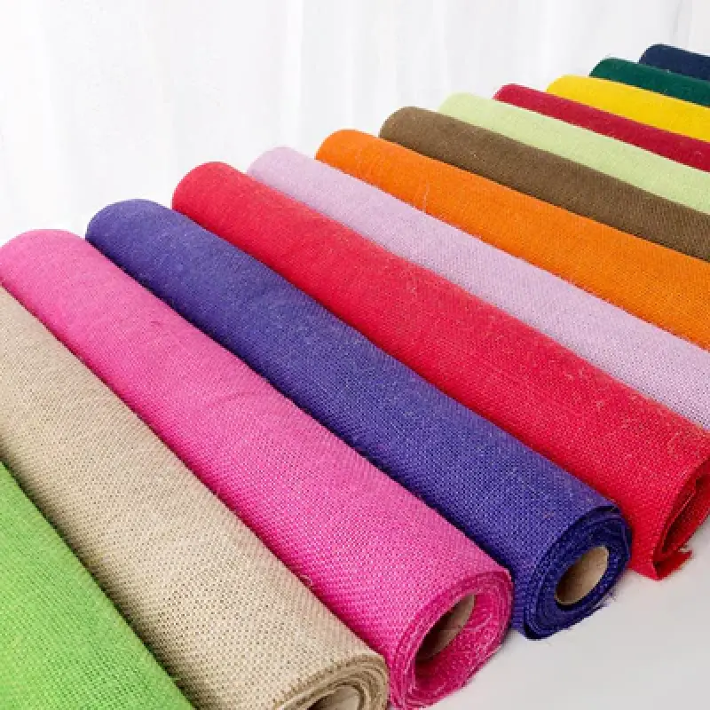 Colored Craft Burlap Fabric — 45cm Wide | Natural Jute | Assorted Colors