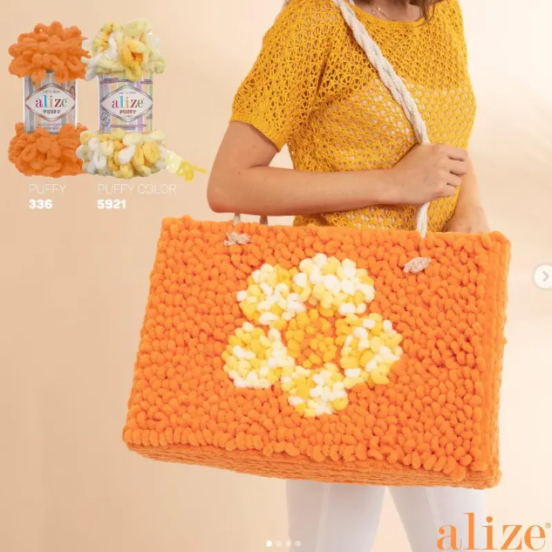 Alize Puffy Soft and Chunky Yarn for Easy Knitting and Crochet