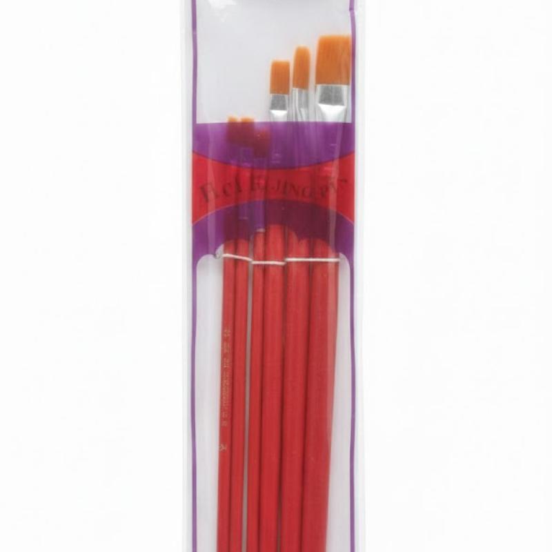 5 Pcs Watercolor Paint Brush Set with Nylon Hair